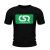 CSR póló - Black - Green