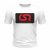 CSR póló - White - Black & Red