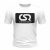 CSR póló - White - Black & White
